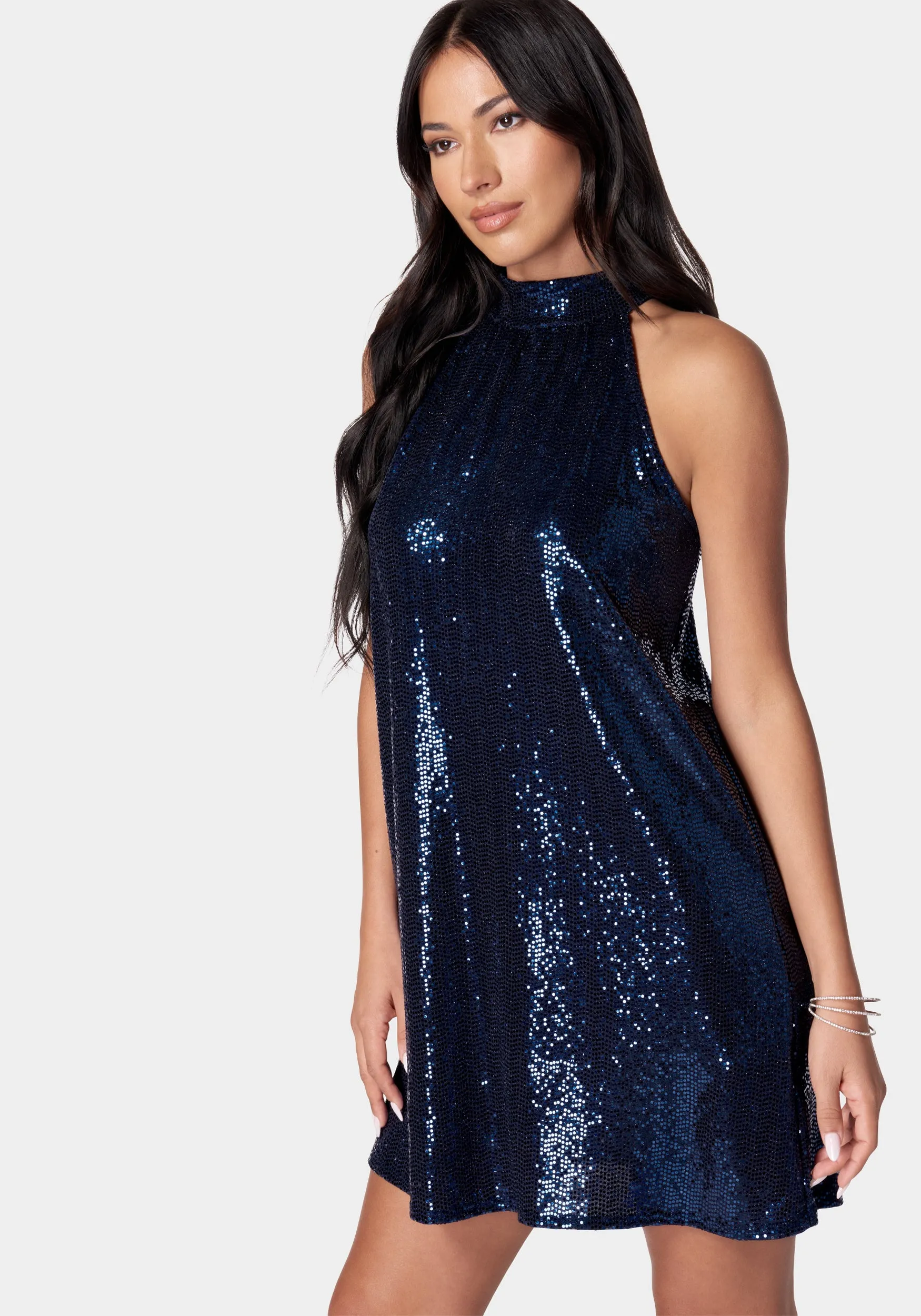 A Line Disco Dot Dress