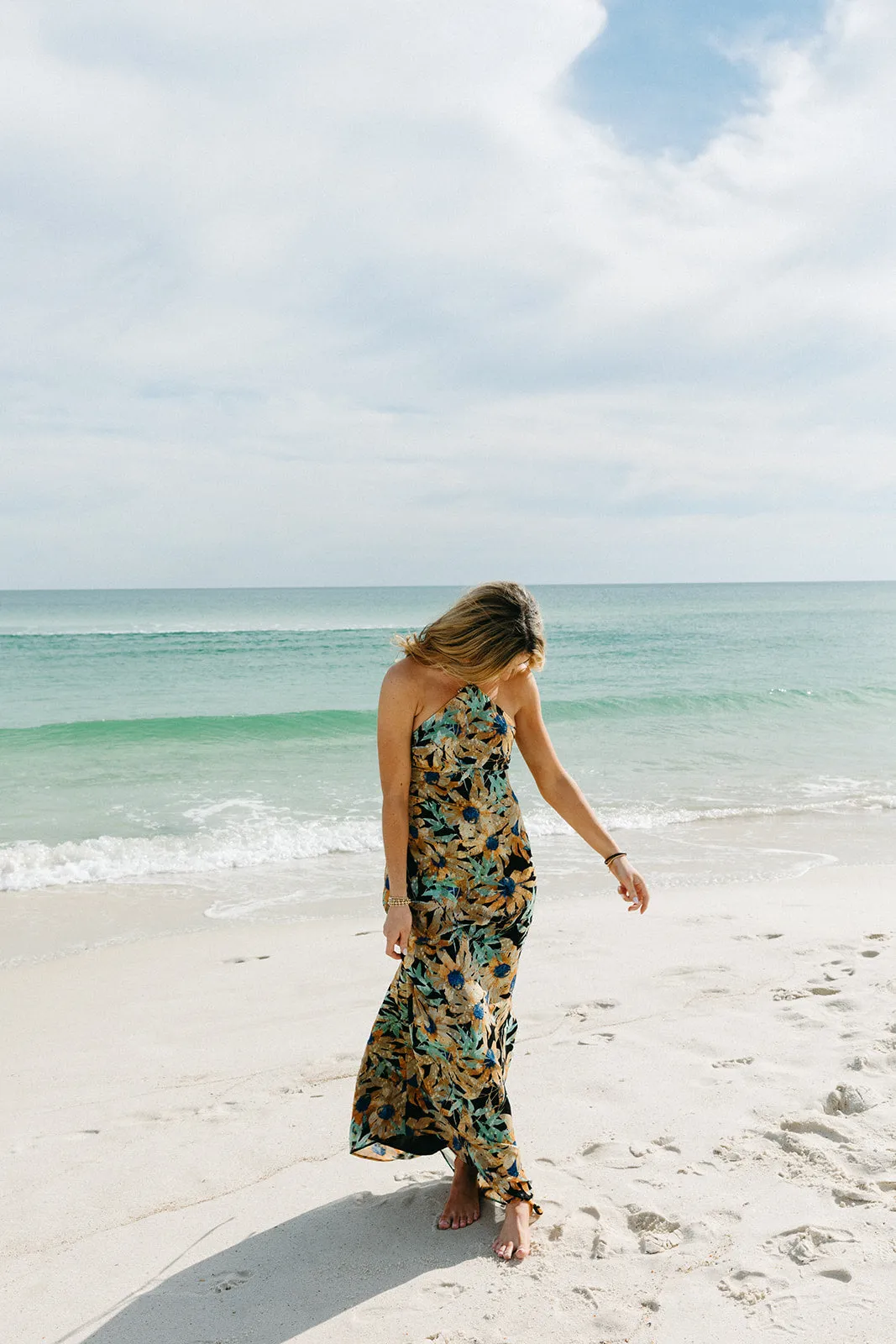 All For Florals Maxi Dress  - Black Multi