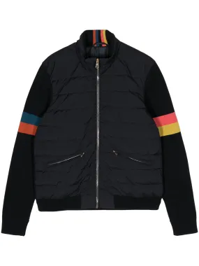 Artist Stripe Padded Bomber Jacket