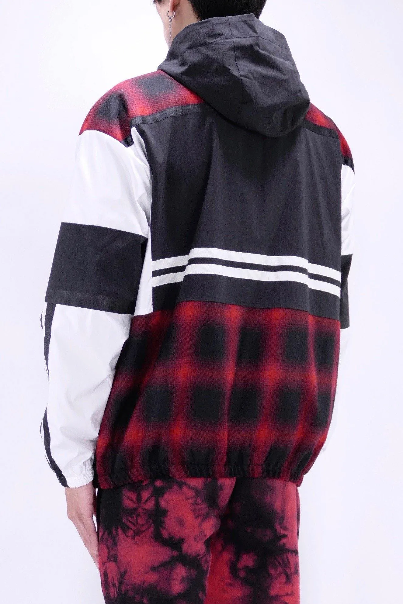 Astrid Andersen Oversized Track Jacket - Red/Black