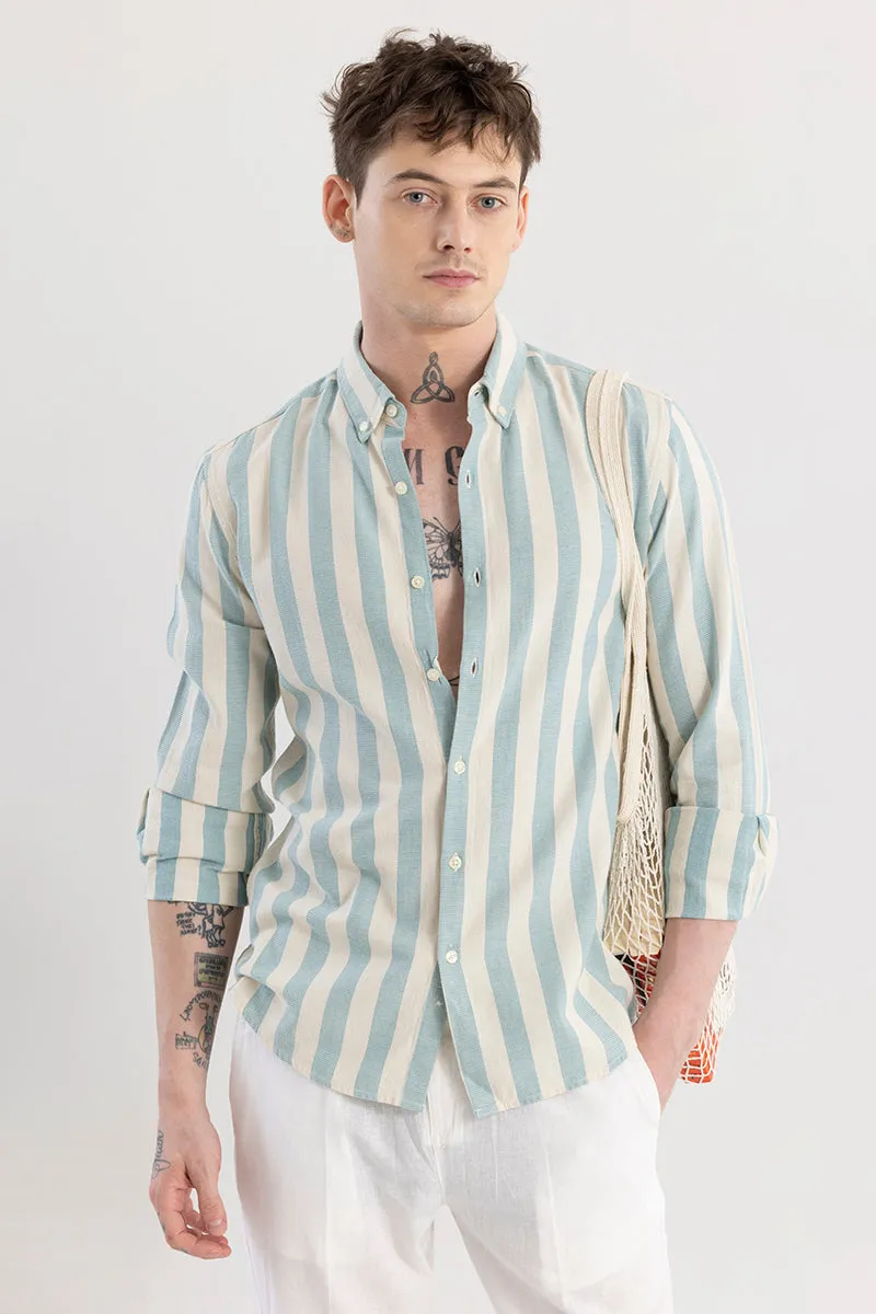 Aurora Blue Stripe Shirt