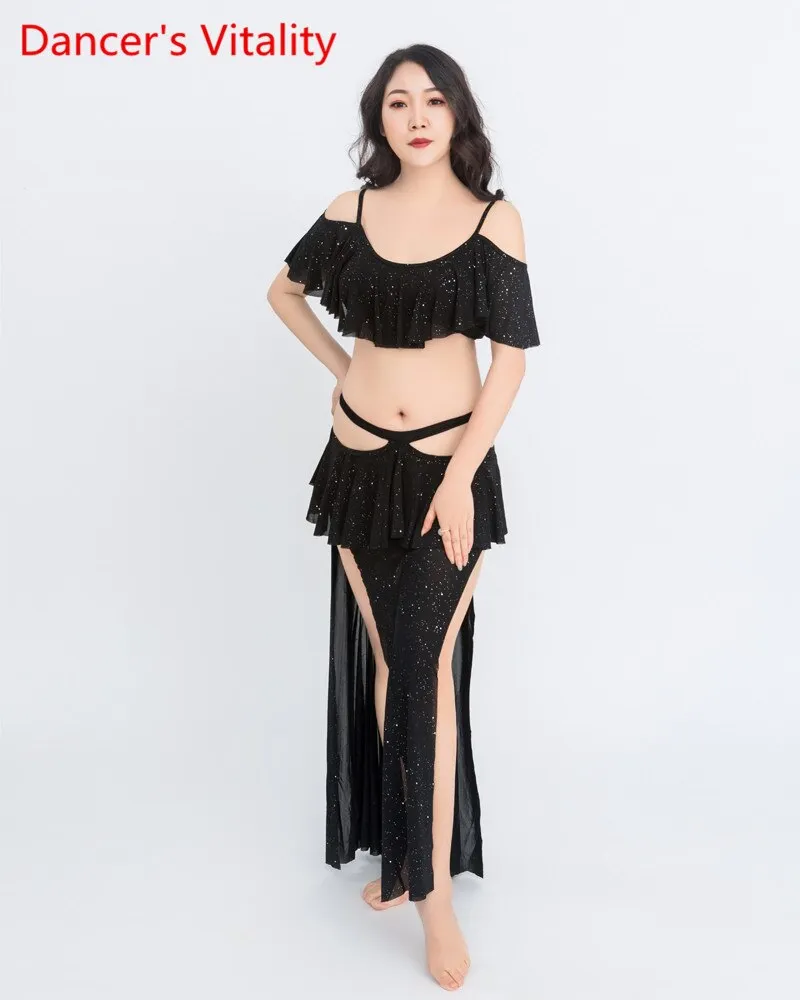 Belly Dance Female Elegant Top Practice Clothes Suit Oriental Dancing Long Skirt Profession Competition Performance Clothing