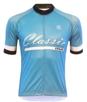 Classic Cycling Men's Fondo Jersey - Blue