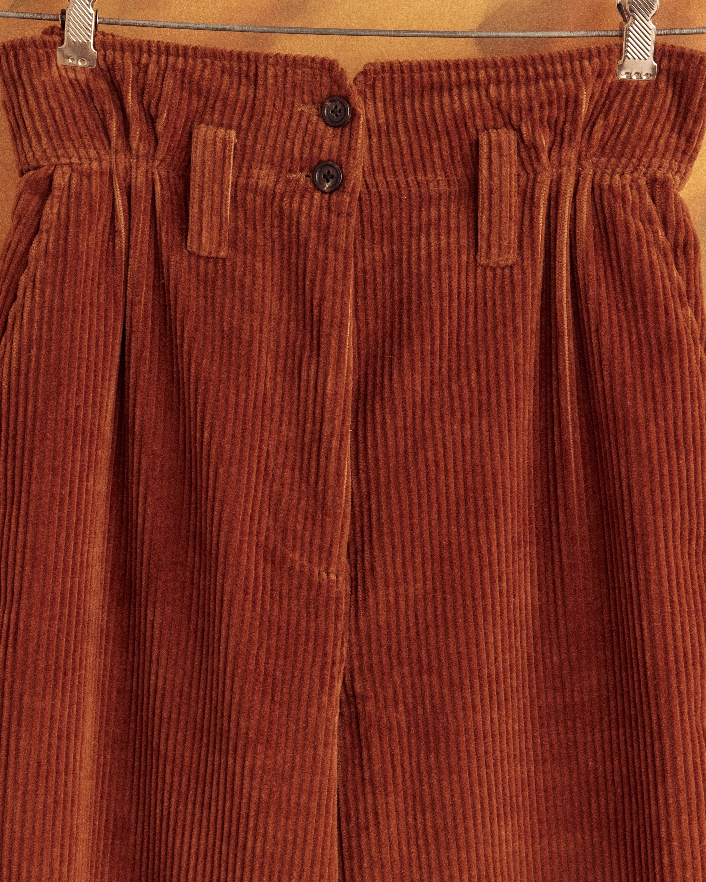 Corduroy Shakey Trousers - Brown