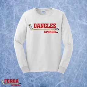 Dangles Apparel Branded Middle Hockey Long Sleeve Shirt Unisex