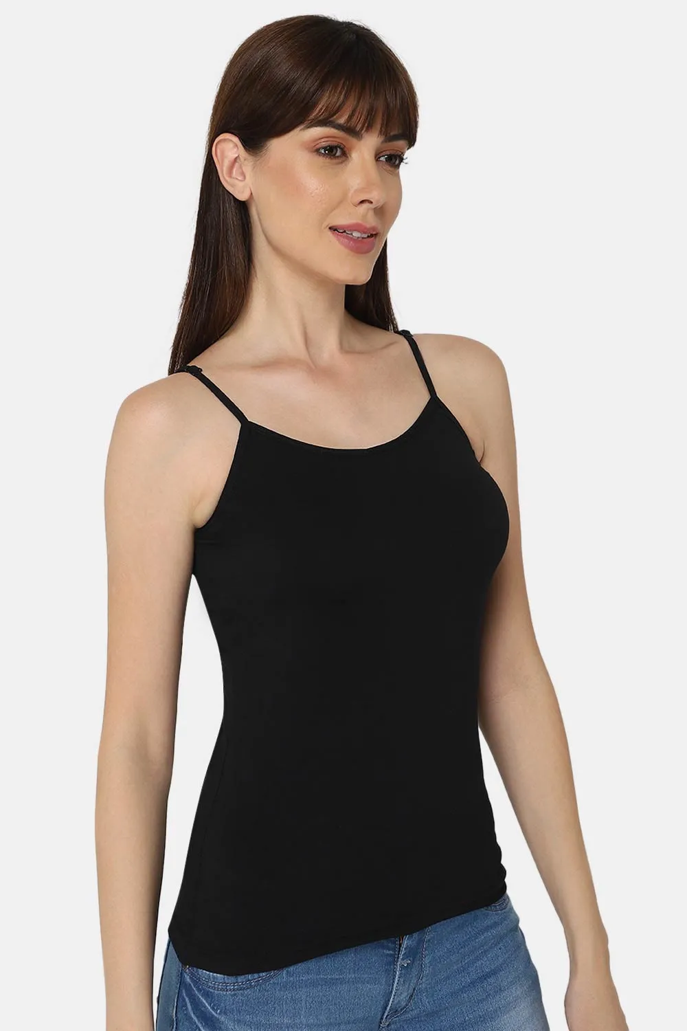 Full Coverage Non-Padded Non-Wired Cotton Intimacy Slip Camisole - CL04