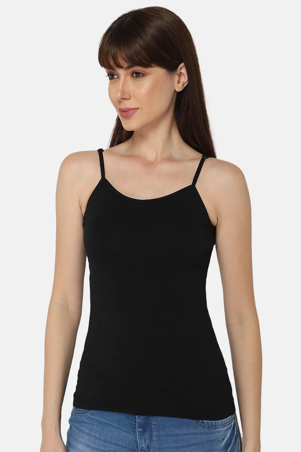 Full Coverage Non-Padded Non-Wired Cotton Intimacy Slip Camisole - CL04