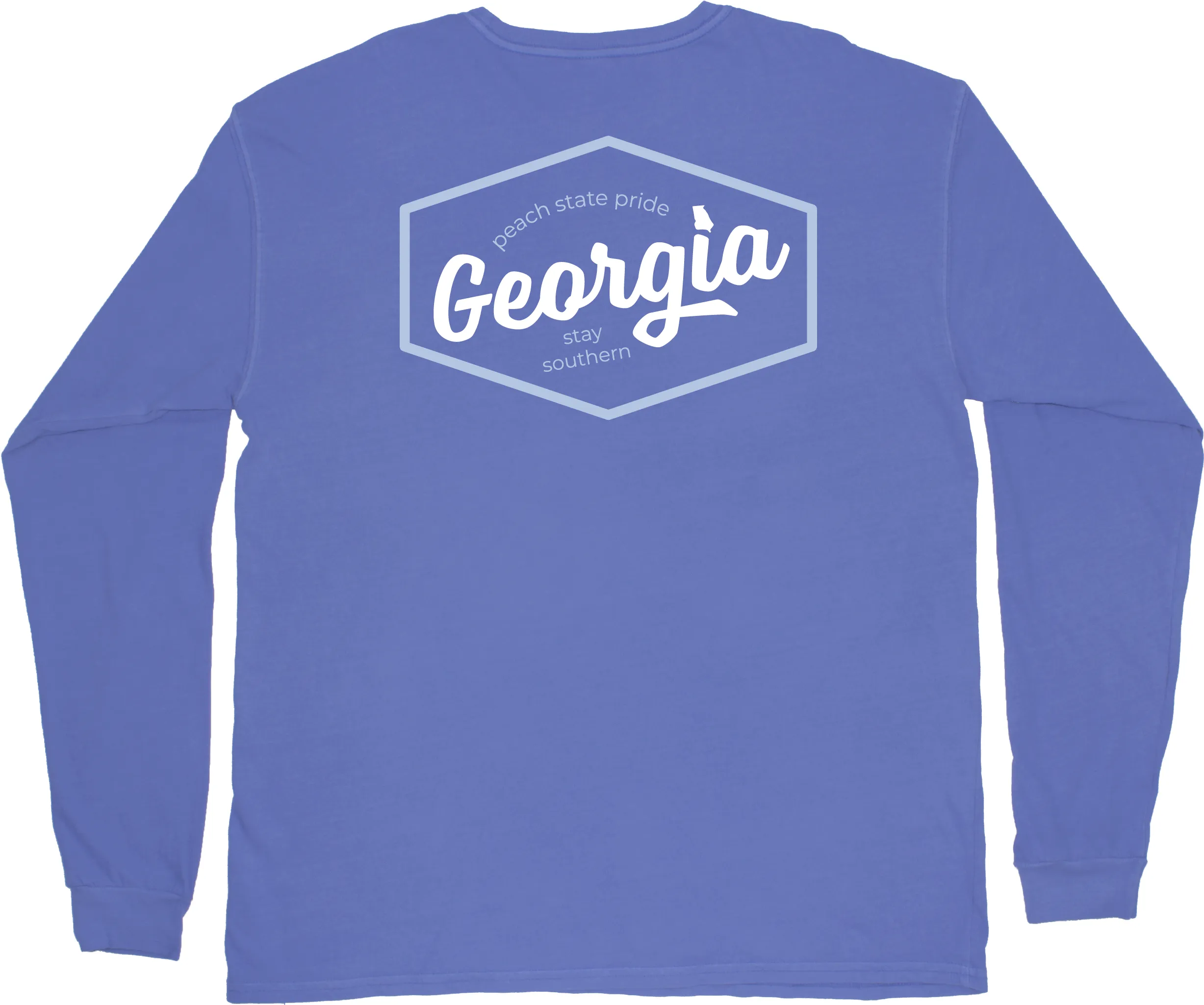 Georgia Script Patch Long Sleeve Tee