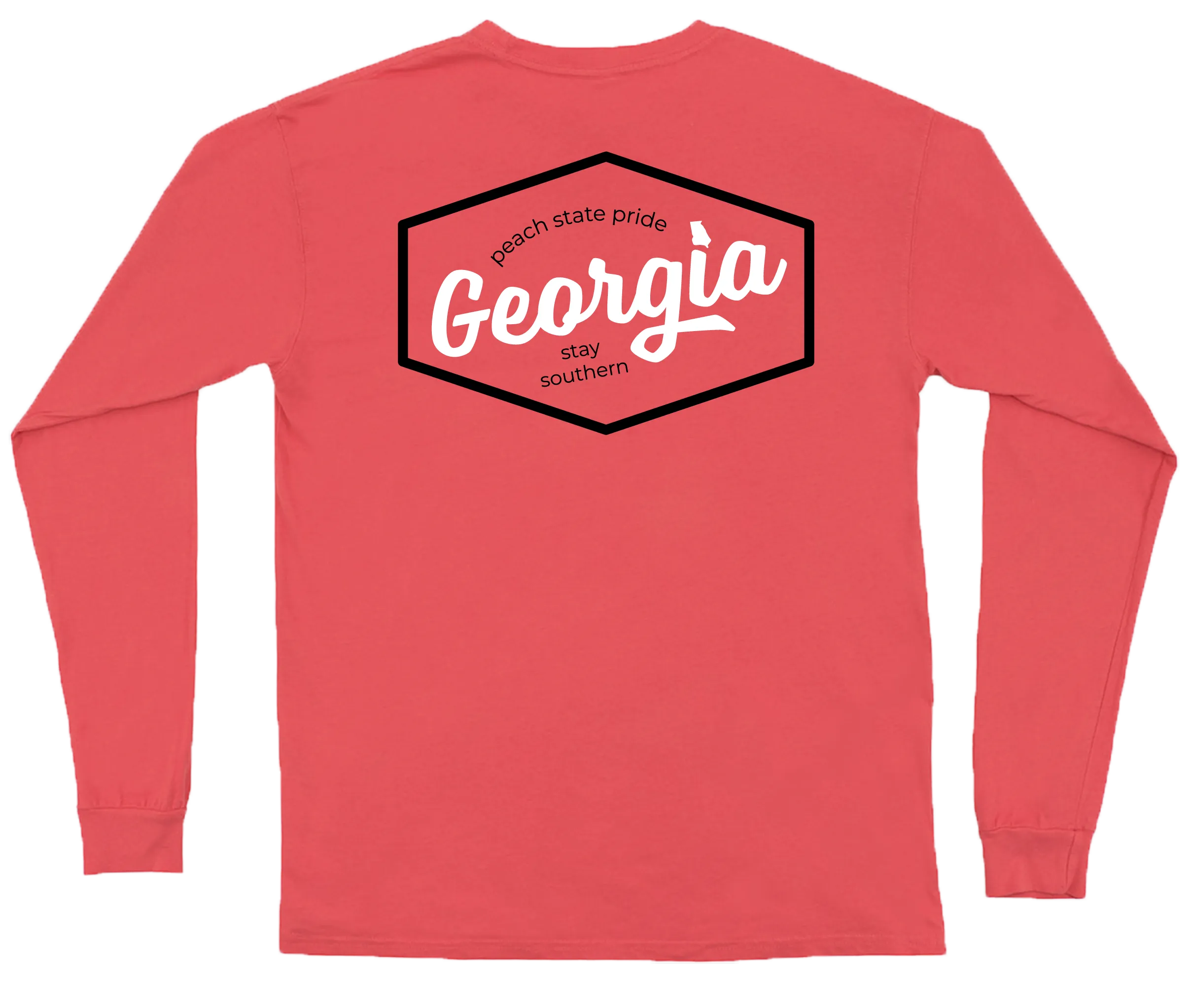 Georgia Script Patch Long Sleeve Tee