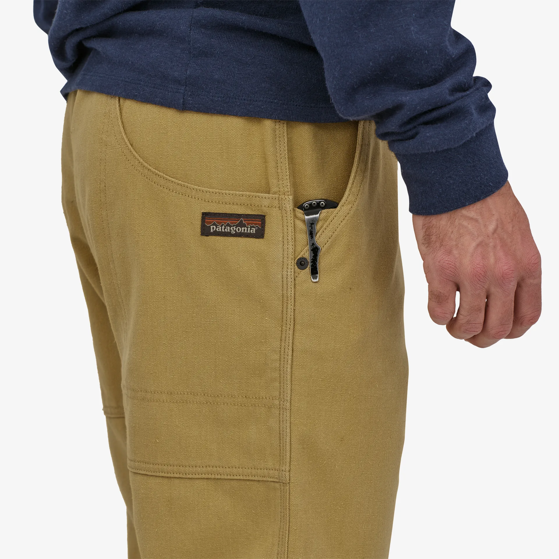 Mens Durable All-Season Double Knee Work Pants - Regular Fit