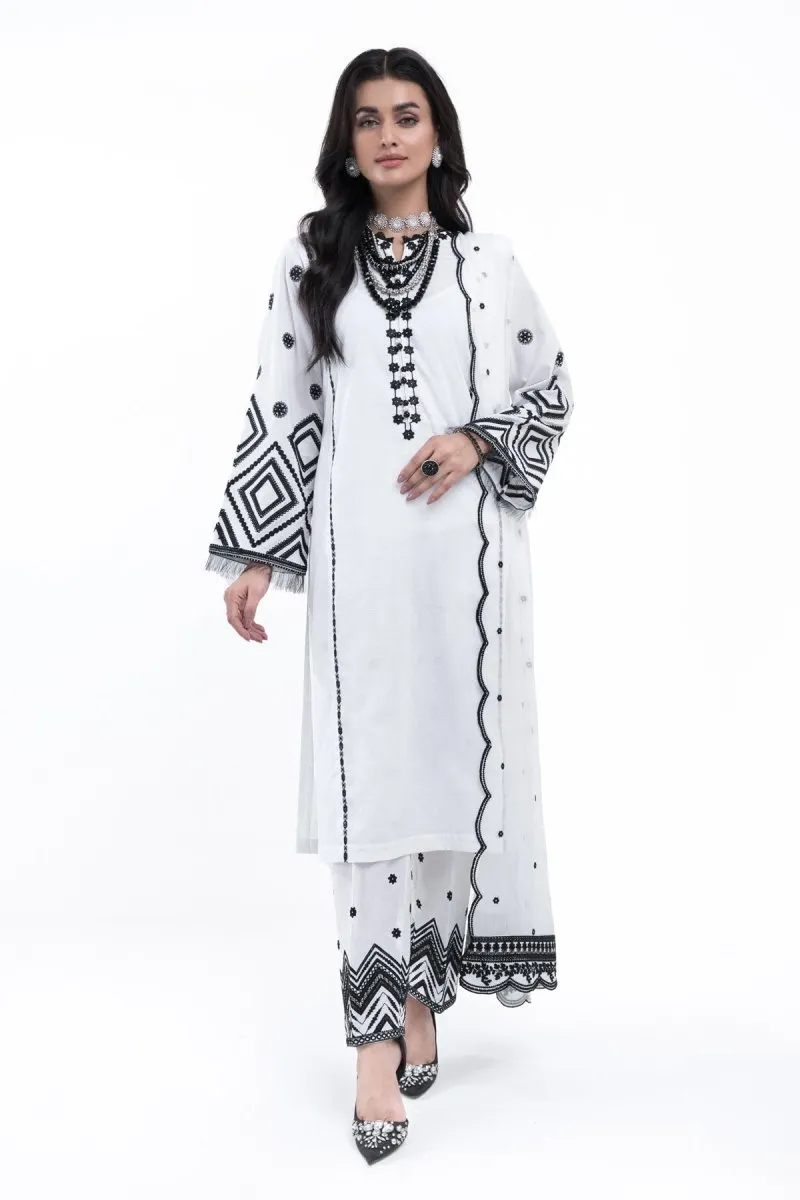 Mihrimah Embroidered Cambric 3 Piece Suit MIH46