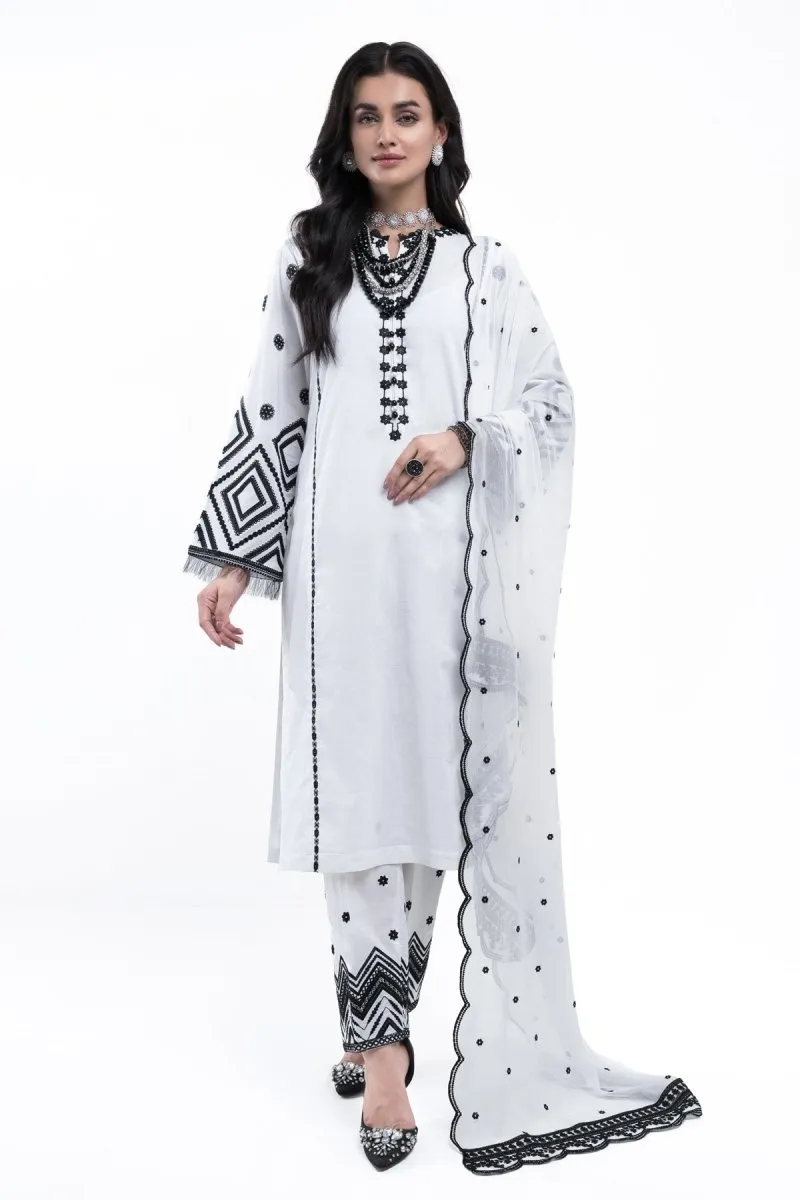 Mihrimah Embroidered Cambric 3 Piece Suit MIH46