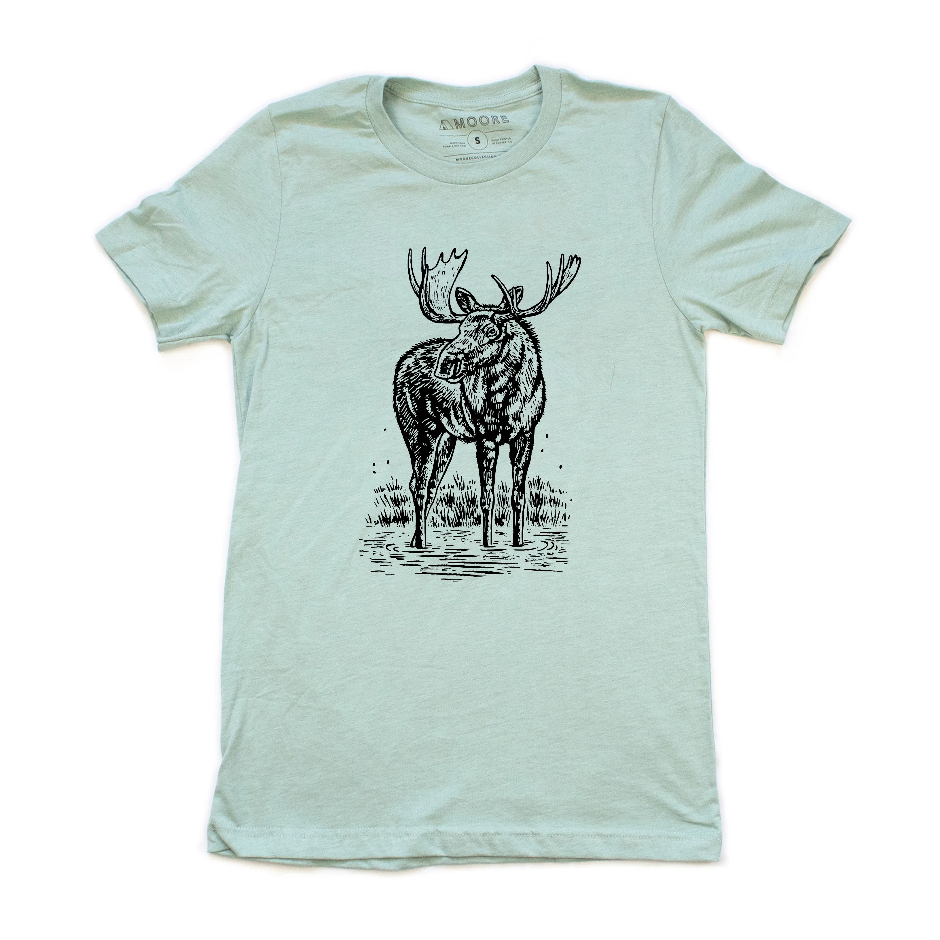 Moose Tee-Dusty Blue