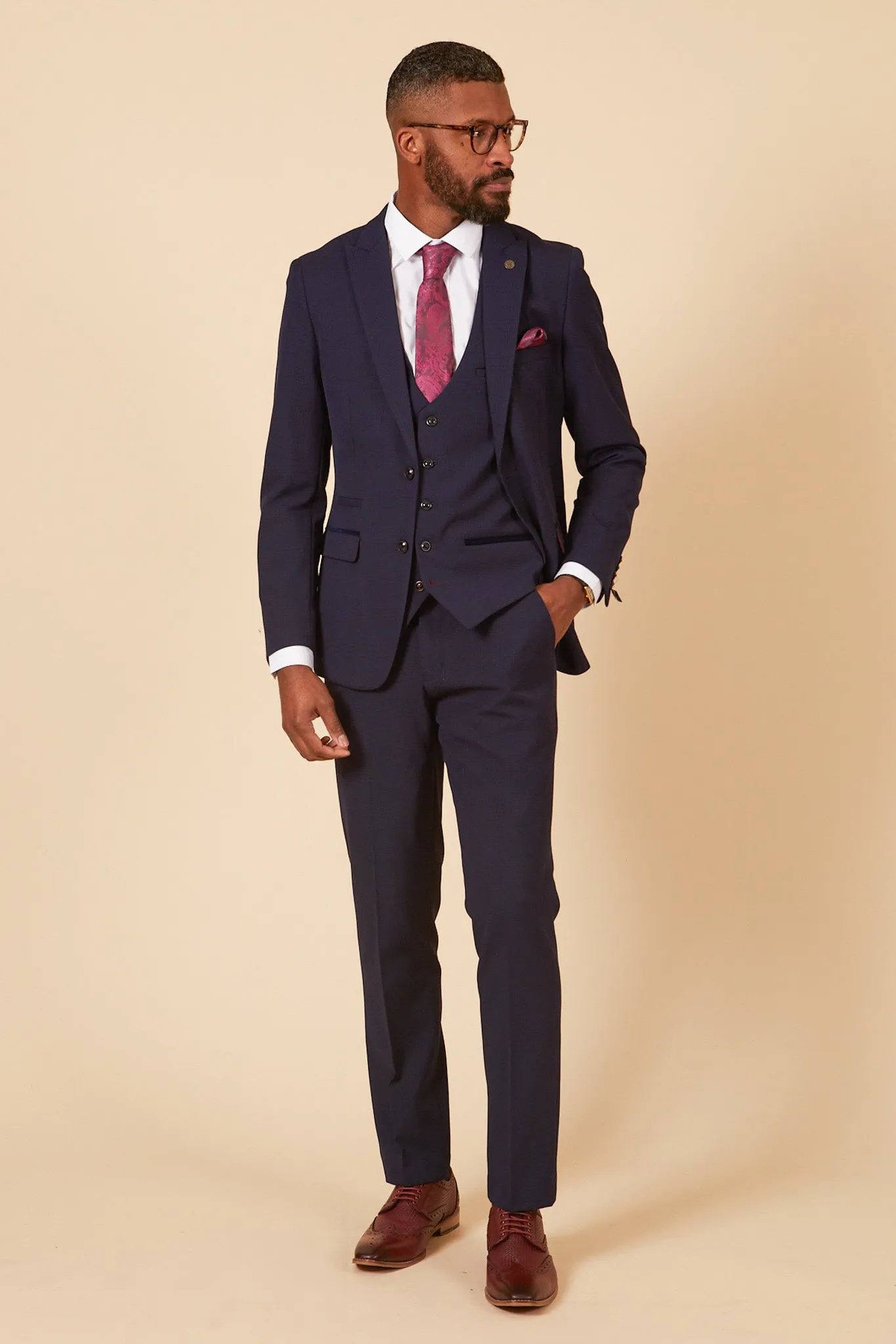 Official West Ham United Club Suit | Bromley Navy Check Suit