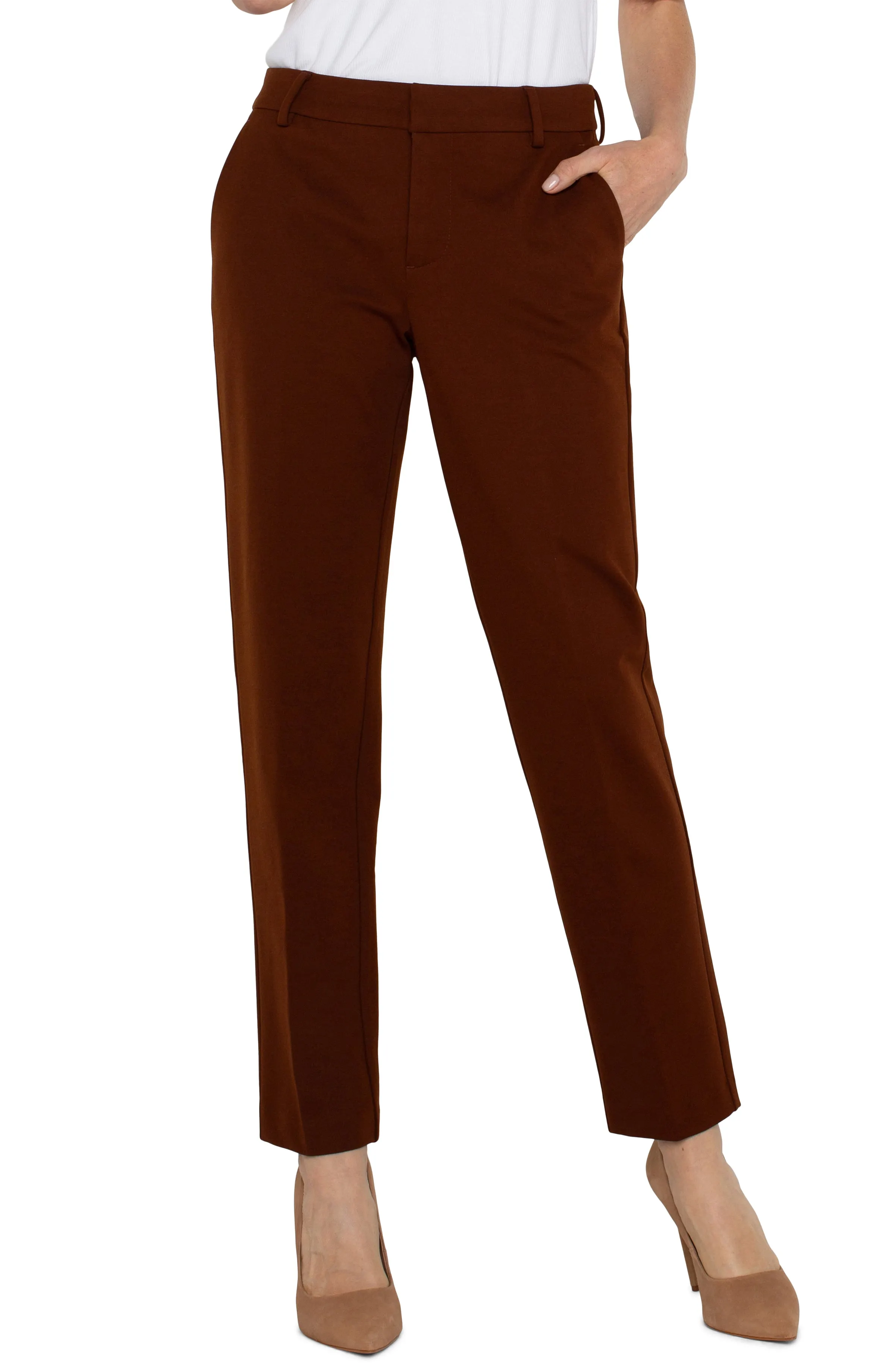 PETITE KELSEY KNIT TROUSER SUPER STRETCH