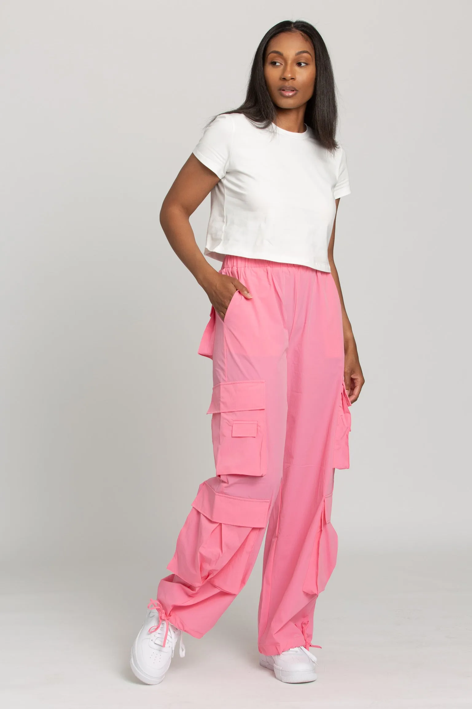 Pink Parachute Pants