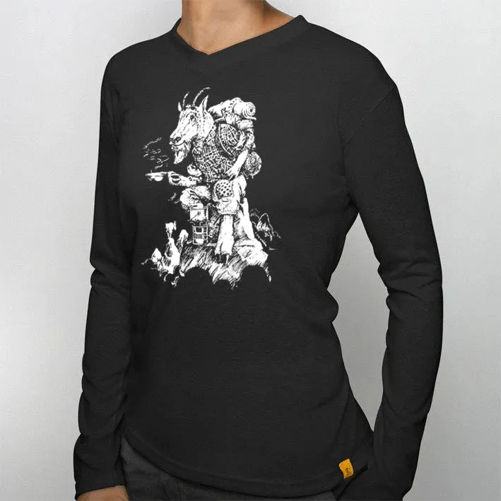 Women’s Long Sleeve V-Neck Old Goat