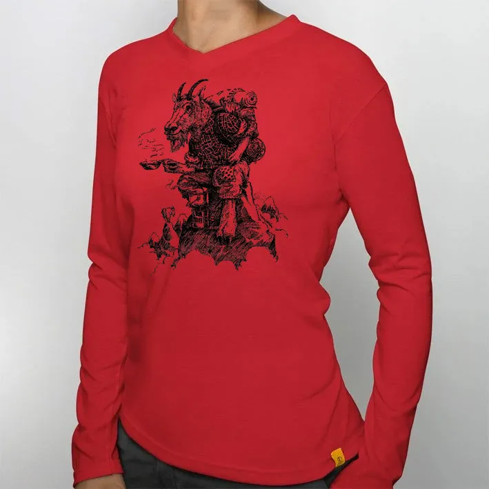 Women’s Long Sleeve V-Neck Old Goat